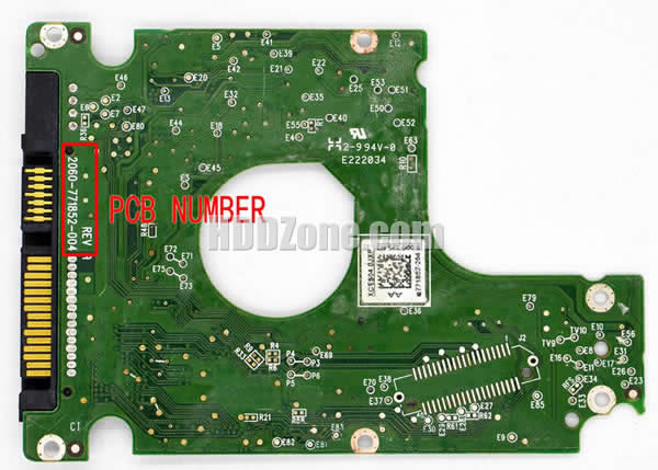 Western Digital WD5000LPVT PCB Board 2060-771852-004