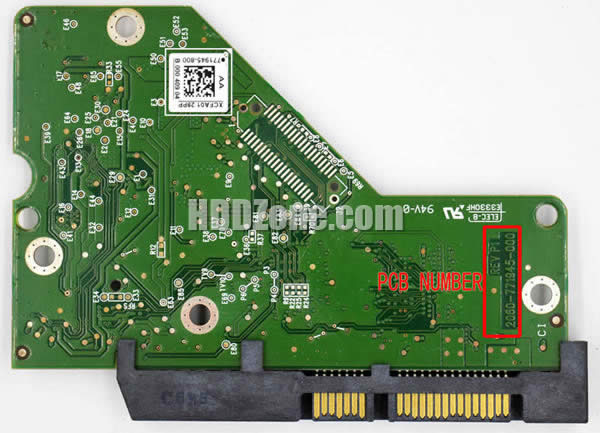 Western Digital WD30EZRX PCB Board 2060-771945-000