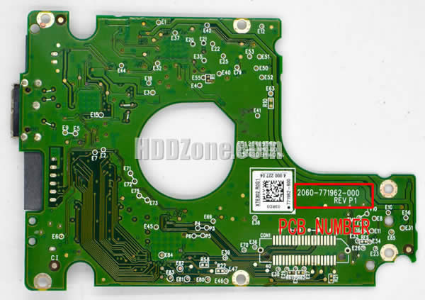 Western Digital WD5000LPVT PCB Board 2060-771962-000