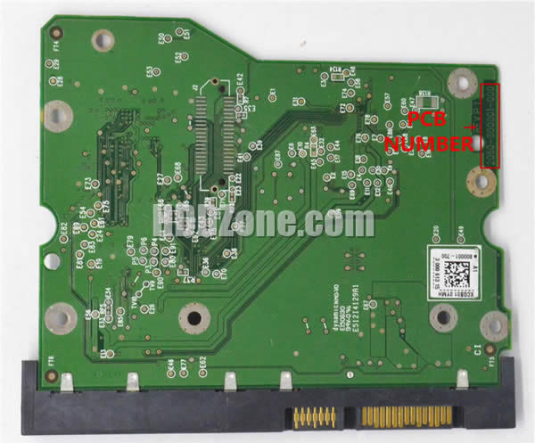 Western Digital WD60EZRX-00MVLB1 PCB Board 2060-800001-000