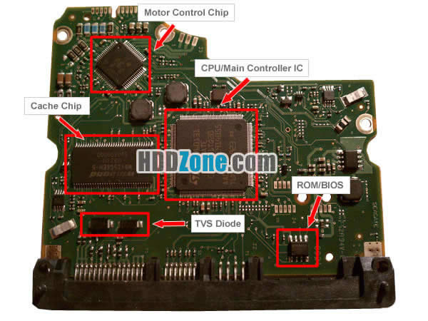 Hard Drive PCB Components