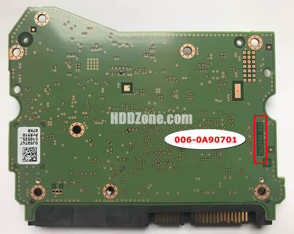 WD100EFAX WD PCB 006-0A90701