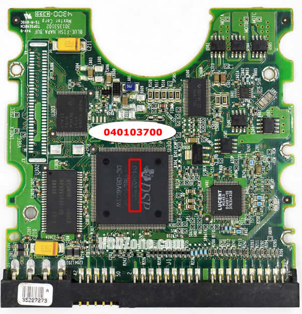 Maxtor 040103700 DiamondMax Plus 10 PCB do disco rígido
