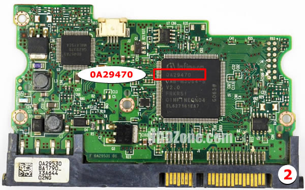 Modal Additional Images for HDT725040VLA380 Hitachi PCB 0A29470