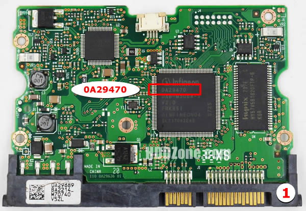 (image for) HDT725050VLA360 Hitachi PCB 0A29470