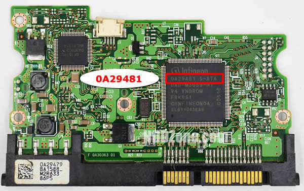 HDT722525DLA380 Hitachi PCB 0A29481