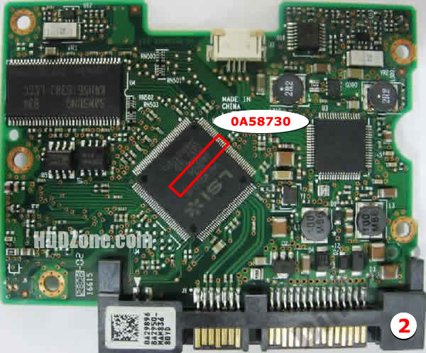 HDT721010SLA360 Hitachi PCB 0A58730
