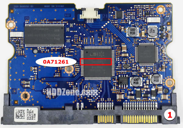 HDS721010CLA332 Hitachi PCB 0A71261