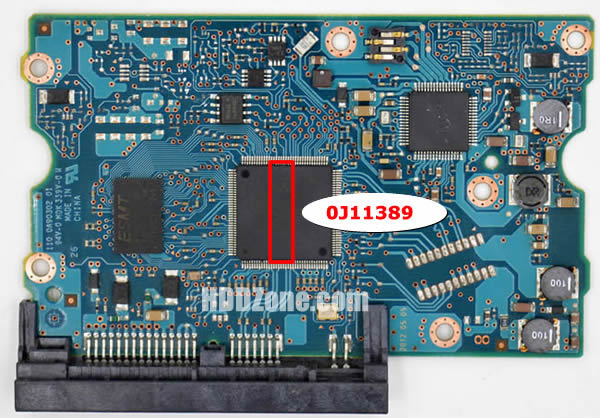 HDS723020ALA640 Hitachi PCB 0J11389