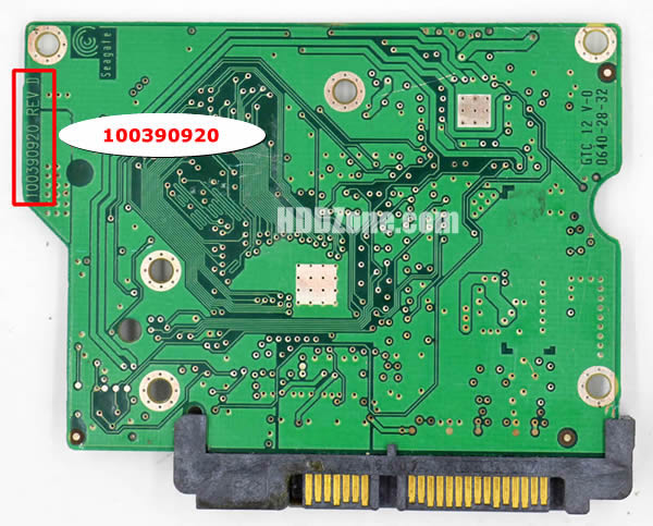 Seagate 100390920 PCB