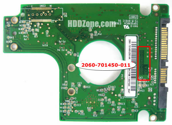 WD800BEVS WD PCB 2060-701450-011