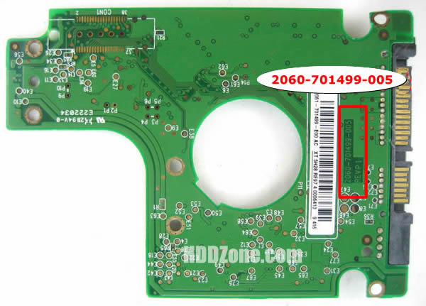 Modal Additional Images for WD3200BEVT WD PCB 2060-701499-005 REV P1