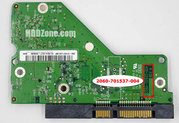 WD5002ABYS WD PCB 2060-701537-004 REV A