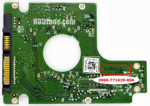 Modal Additional Images for WD5000BTKT WD PCB 2060-771629-006 REV P1