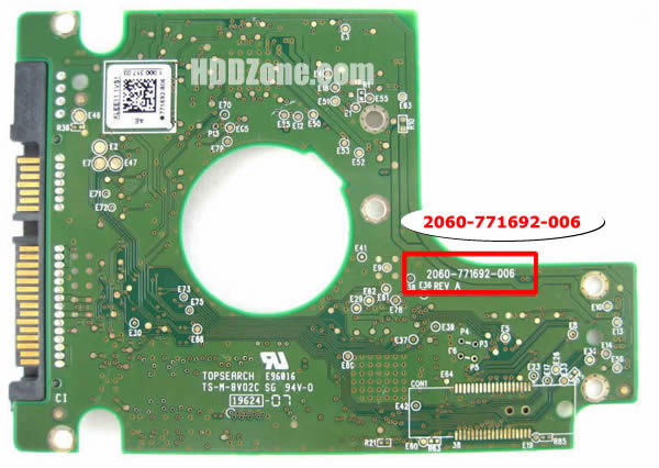 WD2500BEVT WD PCB 2060-771692-006