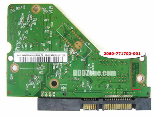 00y9a0 elettronica dischi rigidi Controller PCB 2060-771702-001 WD 7502 aaex 