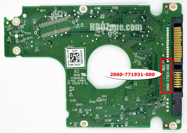WD5000LPVX WD PCB 2060-771931-000