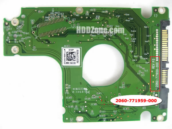 WD5000LUCT WD PCB 2060-771959-000