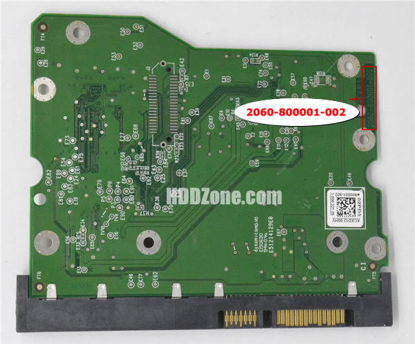 Modal Additional Images for WD60EZRX-00MVLB1 WD PCB 2060-800001-002