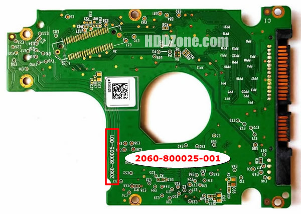 Modal Additional Images for WD5000LPCX-21VHAT0 WD PCB 2060-800025-001