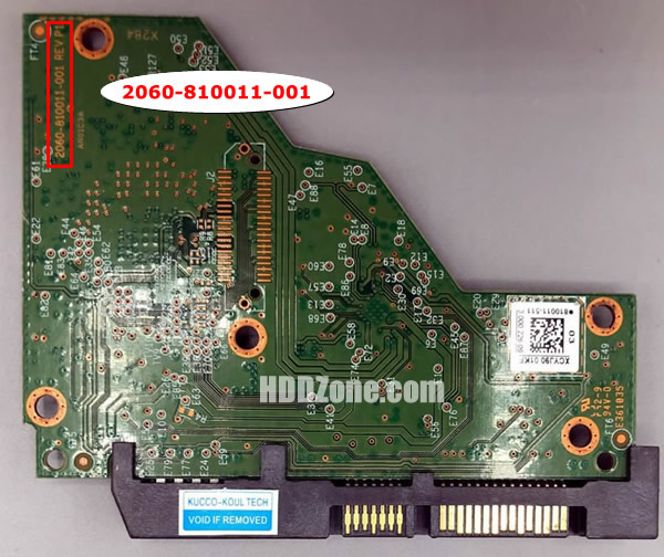 WD60EFAX WD PCB 2060-810011-001