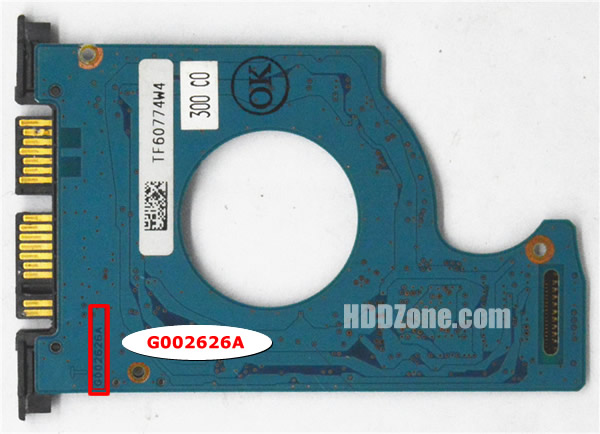 ToshibaハードディスクPCB G002626A