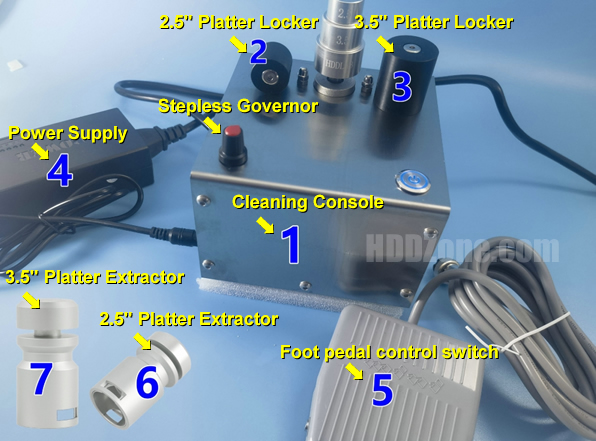 HDD Platter Cleaning Console