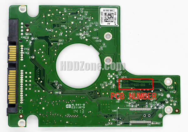 Western Digital HDD PCB 2060-771820-000