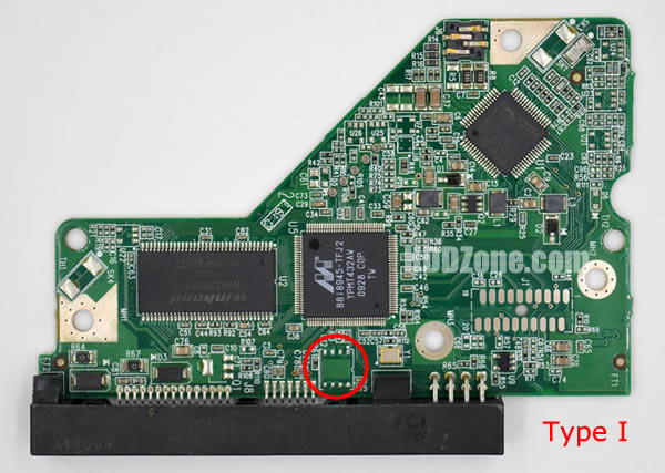 WD5000AADS WD PCB 2060-701640-001 REV A
