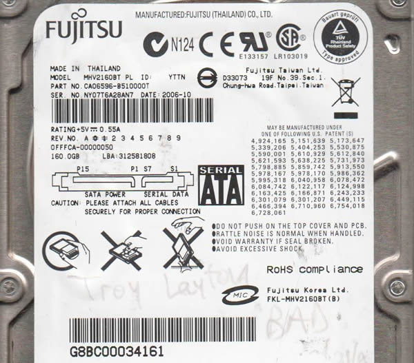 Fujitsu HDD