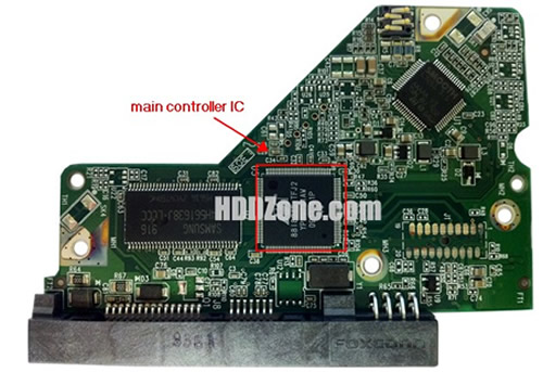 HDD PCB BIOS in Main Controller Chip